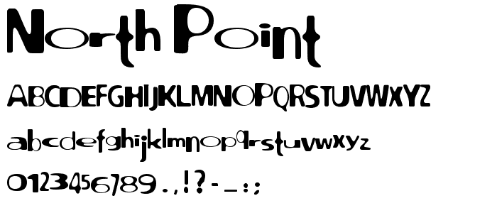 North point font